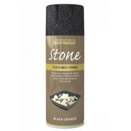 STONE EFFECT BLACK GRANITE RUST-OLEUM Spray texture & feel Paint Aerosol 400ml