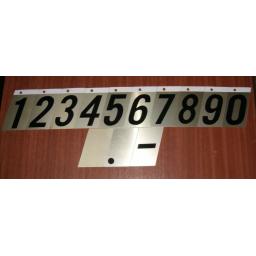 Stick on 3.5" Metal Self Adhesive House Numbers Door Sign Dustbin Gold