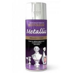 Rust-Oleum Brilliant Finish Metallic Chrome Fast Dry Spray Paint Aerosol 400ml