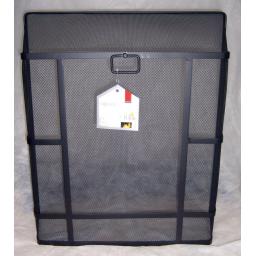 Deville Heavy Duty Square Top Fire Screen Spark Guard 24"x21" with carry ring