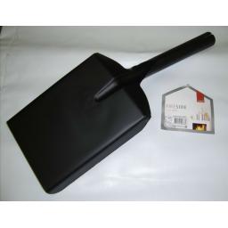 Deville Strong Satin Black 6.5" Fire Shovel for Ash Coal Logs Soot Scoop Spade