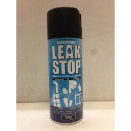 LEAK STOP BLACK MATT PRIMER RUST-OLEUM Fast Dry Spray Paint Aerosol 400ml