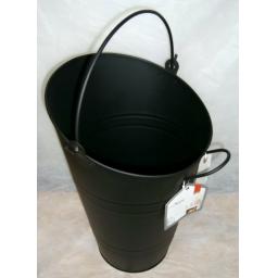 DEVILLE Tall Wide Jumbo Coal Fire Log Burner Ash Bucket Hod Holder Handle BLACK