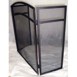 Deville Classic Heavy 3 Fold Fire Screen Spark Guard 24"hx38"w Coal Log Burner