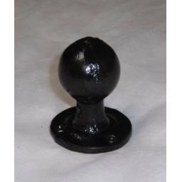 Black Antique Cast Wrought Iron Round Rim mortice Knob Door Knobs Handles Set