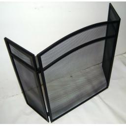 Deville Classic Heavy 3 Fold Fire Screen Spark Guard 24"hx38"w Coal Log Burner