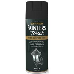 BLACK MATT Fast Dry Spray Paint Aerosol 400ml