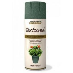 TEXTURED DEEP FOREST RUST-OLEUM Spray texture & feel Paint Aerosol 400ml