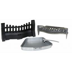 JOYCE Solid Fuel Coal Fire KIT 16" Grate Ashpan Fret Set Open Fuel Fireplace