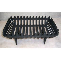 16" Cromwell Cast Iron Fire Grate Dog Basket for real Coal Log Solid Fuel 4 Legs