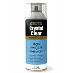 Rustoleum CRYSTAL CLEAR Semi Gloss FINISH Fast Dry Spray Paint LACQUER Aerosol