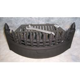 Castle Curved 18" inch BLACK SOLID FUEL COAL FIRE KIT SET GRATE ASHPAN FRET