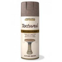 TEXTURED AUTUMN BROWN RUST-OLEUM Spray texture & feel Paint Aerosol 400ml