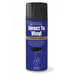 DIRECT TO VINYL GLOSS BLACK RUST-OLEUM Fast Dry Spray Paint Aerosol 400ml