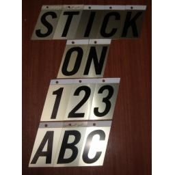 Stick on 3.5" Metal Self Adhesive Letters House Door Sign Dustbin Gold (copy)