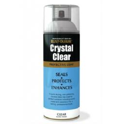 Rustoleum CRYSTAL CLEAR GLOSS FINISH Fast Dry Spray Paint LACQUER Aerosol 400ml