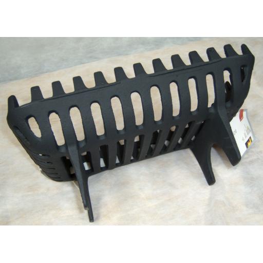 16" Cromwell Cast Iron Fire Grate Dog Basket for real Coal Log Solid Fuel 4 Legs