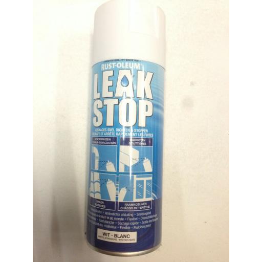 LEAK STOP WHITE MATT PRIMER RUST-OLEUM Fast Dry Spray Paint Aerosol 400ml