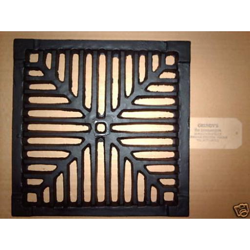 10" SQUARE Cast Iron Gully Grid Driveway Drain Cover