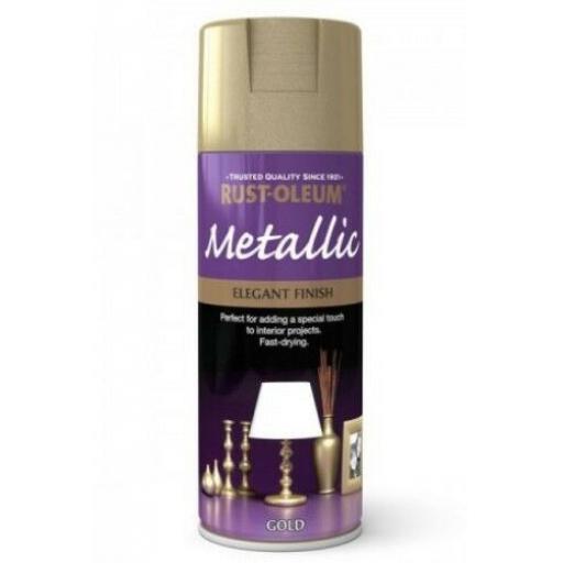 ELEGANT FINISH GOLD RUST-OLEUM Fast Dry Spray Paint Aerosol 400ml