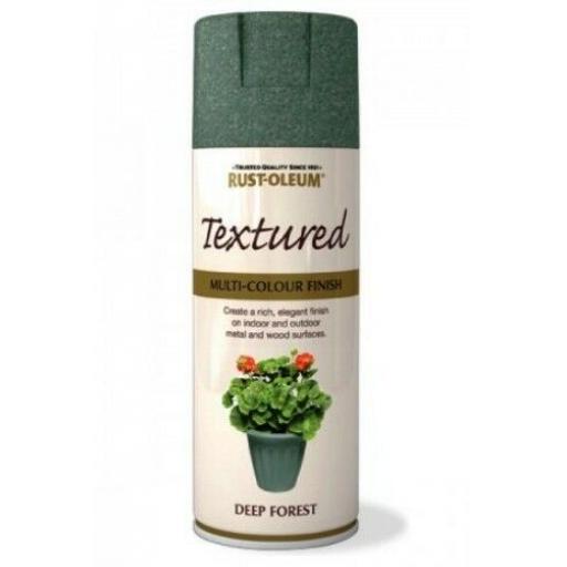 TEXTURED DEEP FOREST RUST-OLEUM Spray texture & feel Paint Aerosol 400ml