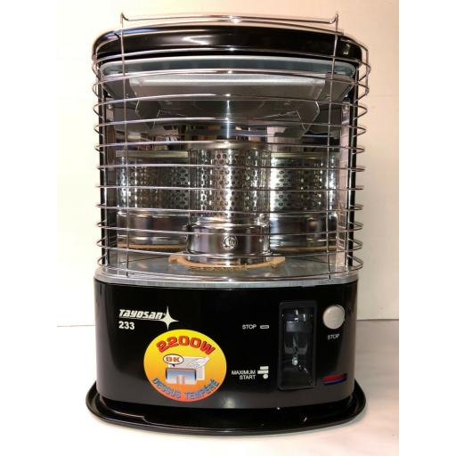 Indoor Paraffin Heater COOL TOP Tosai 233 2.2Kw Portable Kerosene Wick Burner