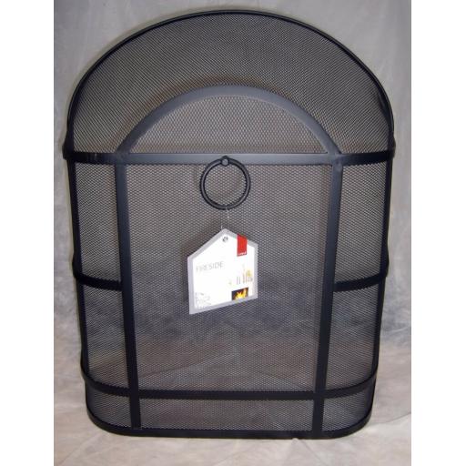 Deville Heavy Duty Round Top Fire Screen Spark Guard 24"x21" with carry ring