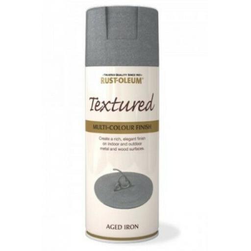 TEXTURED AGED IRON RUST-OLEUM Spray texture & feel Paint Aerosol 400ml