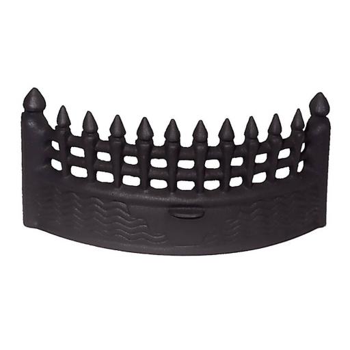 18" Matt Black Castle Fret 18 inch Front to fit Standard Open Coal Fire Grate