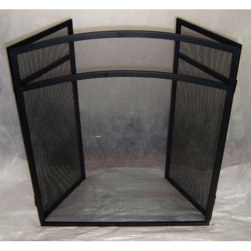 Deville Classic Heavy 3 Fold Fire Screen Spark Guard 24"hx38"w Coal Log Burner