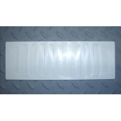 !NEW! 3.5"x9.5" Hit & Miss Air Vent Ventilator Cover White Adjustable Flyscreen