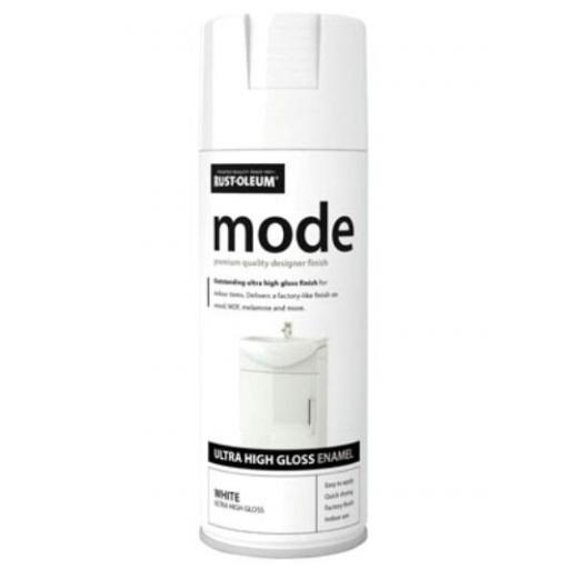 MODE WHITE HIGH GLOSS RUST-OLEUM Fast Dry Spray Paint Aerosol 400ml